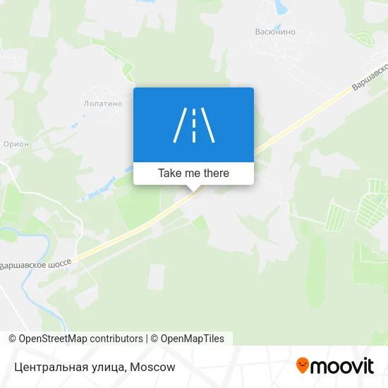 Центральная улица map