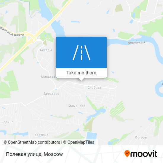 Полевая улица map