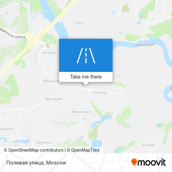 Полевая улица map