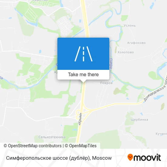 Симферопольское шоссе (дублёр) map
