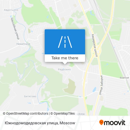 Южнодомодедовская улица map