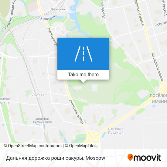 Дальняя дорожка рощи сакуры map