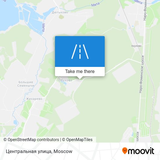 Центральная улица map
