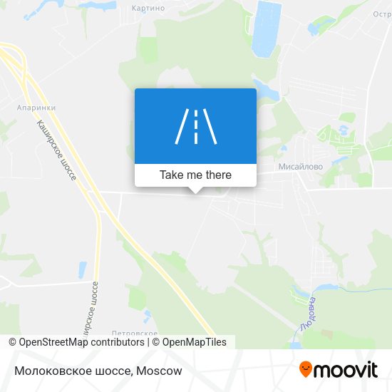 Молоковское шоссе map