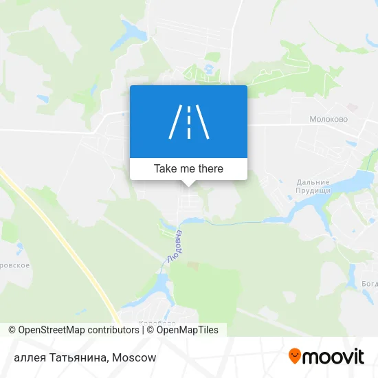 аллея Татьянина map