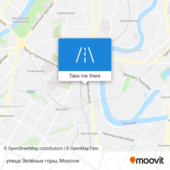 улица Зелёные горы map