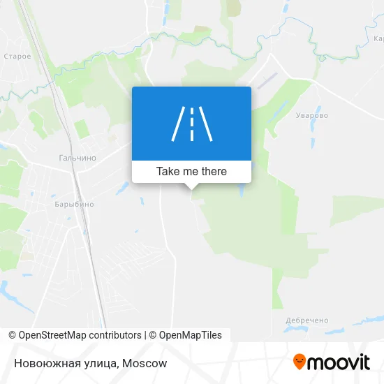 Новоюжная улица map