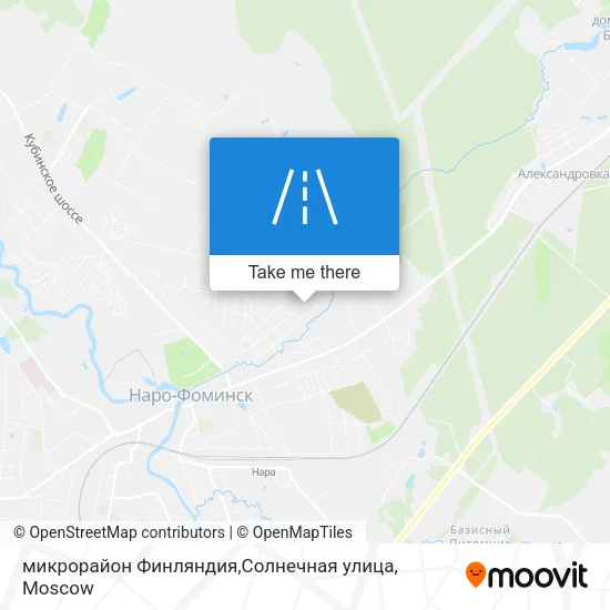 микрорайон Финляндия,Солнечная улица map