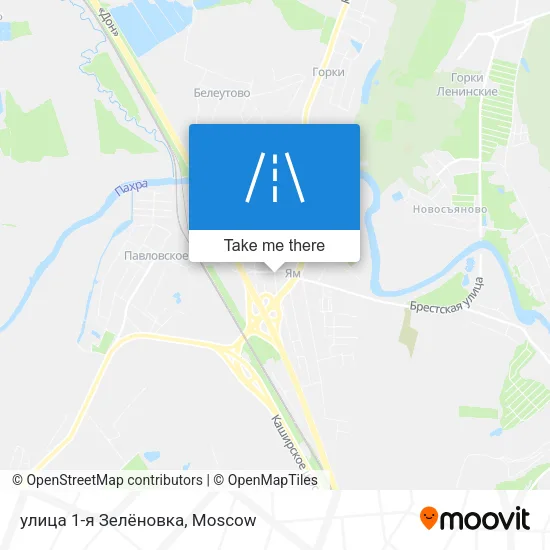 улица 1-я Зелёновка map