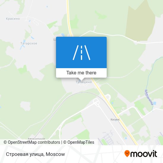 Строевая улица map