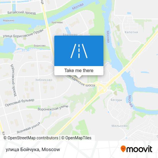 улица Бойчука map