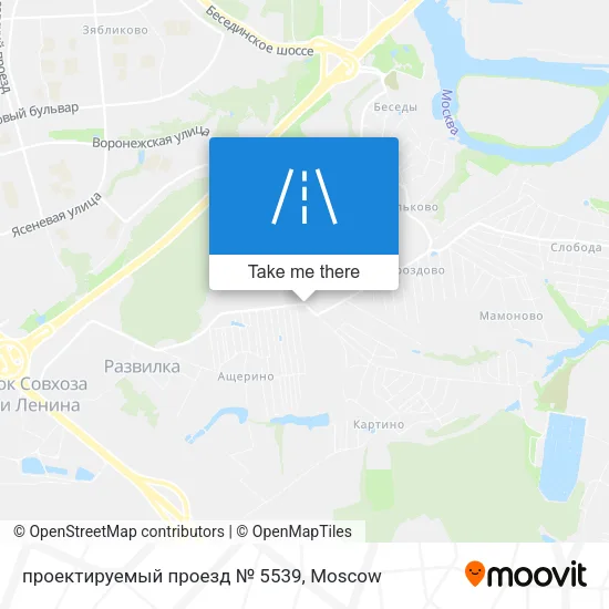 проектируемый проезд № 5539 map