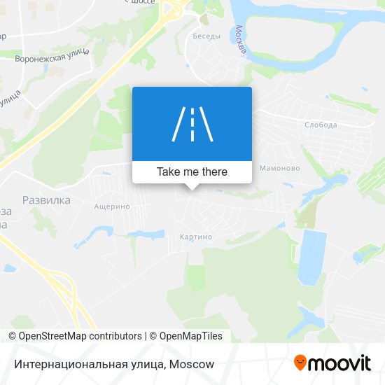 Интернациональная улица map