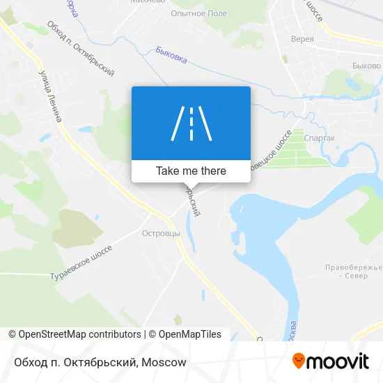 Обход п. Октябрьский map