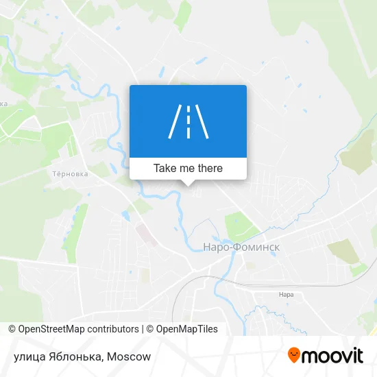 улица Яблонька map