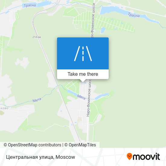 Центральная улица map