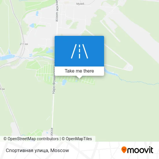 Спортивная улица map