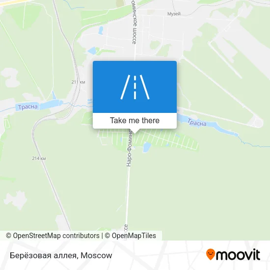 Берёзовая аллея map