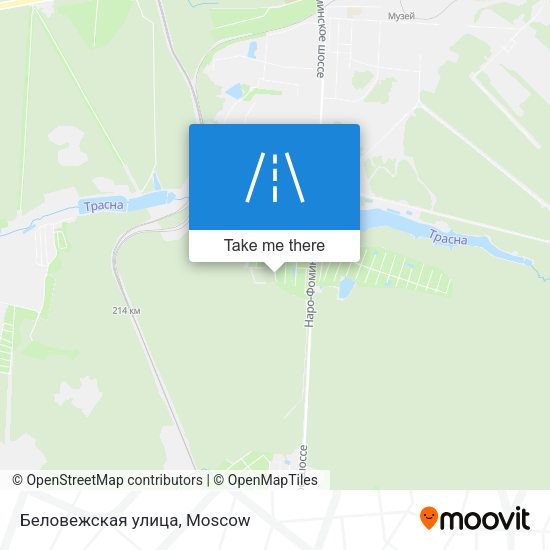 Беловежская улица map