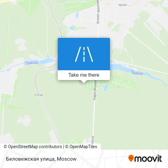 Беловежская улица map