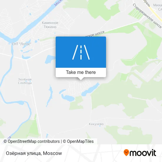 Озёрная улица map