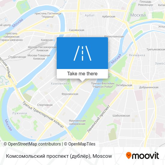 Комсомольский проспект (дублёр) map