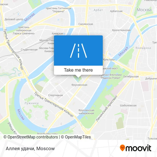 Аллея удачи map