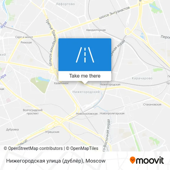 Нижегородская улица (дублёр) map