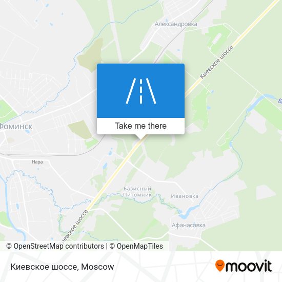 Киевское шоссе map