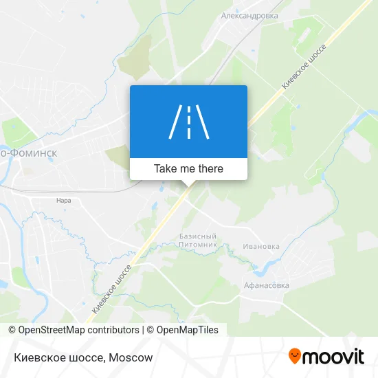 Киевское шоссе map