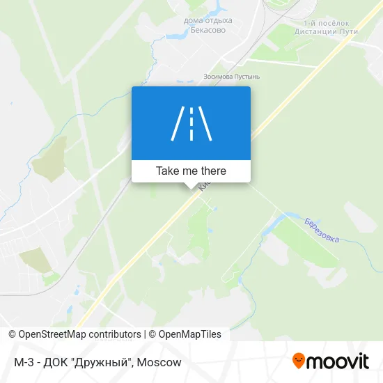 М-3 - ДОК "Дружный" map