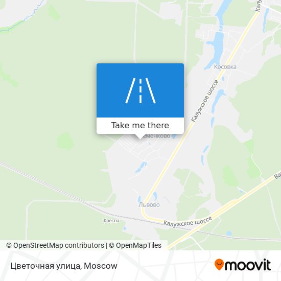 Цветочная улица map