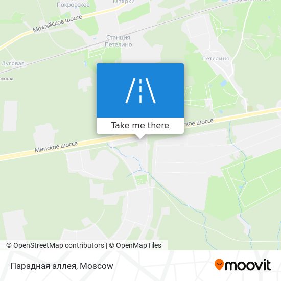 Парадная аллея map
