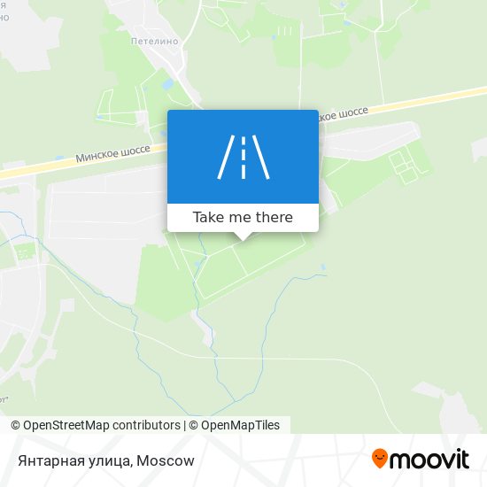 Янтарная улица map