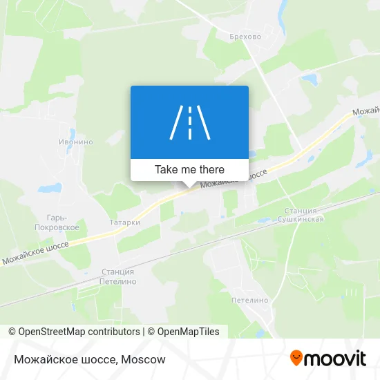 Можайское шоссе map
