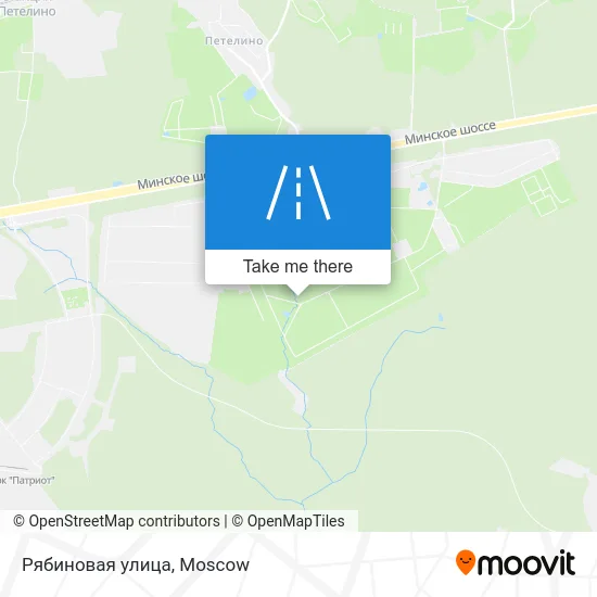 Рябиновая улица map