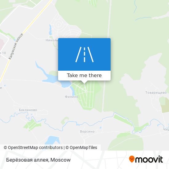 Берёзовая аллея map