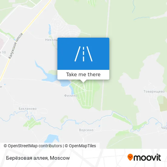 Берёзовая аллея map