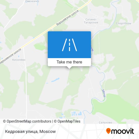 Кедровая улица map