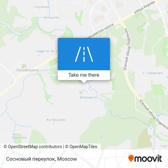 Сосновый переулок map