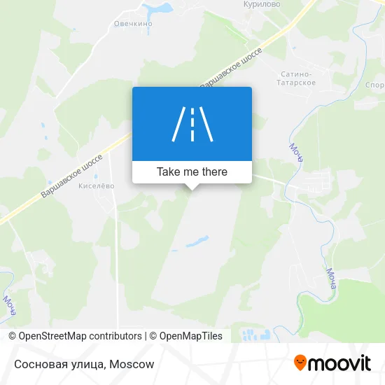 Сосновая улица map