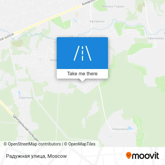 Радужная улица map