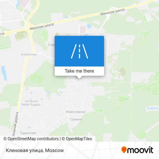 Кленовая улица map
