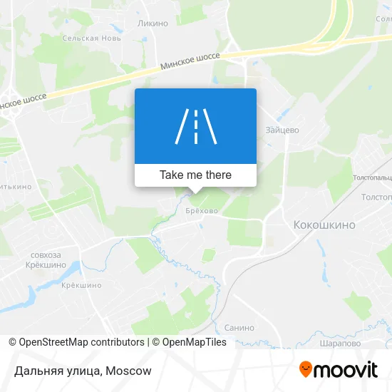 Дальняя улица map