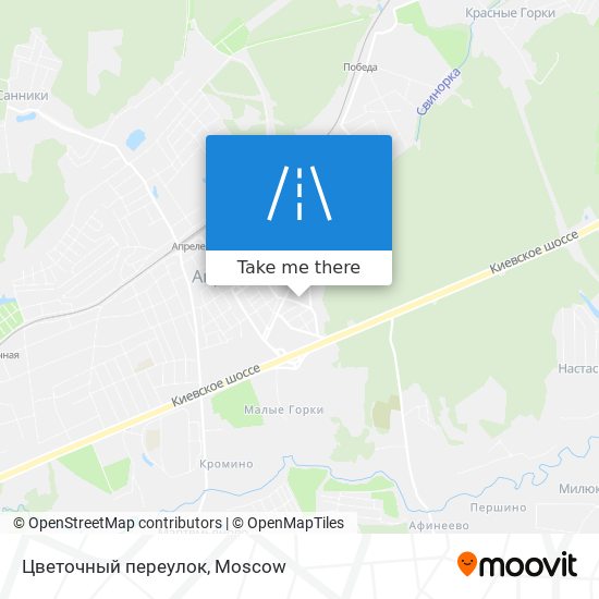 Цветочный переулок map