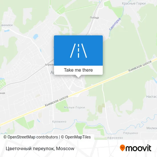 Цветочный переулок map