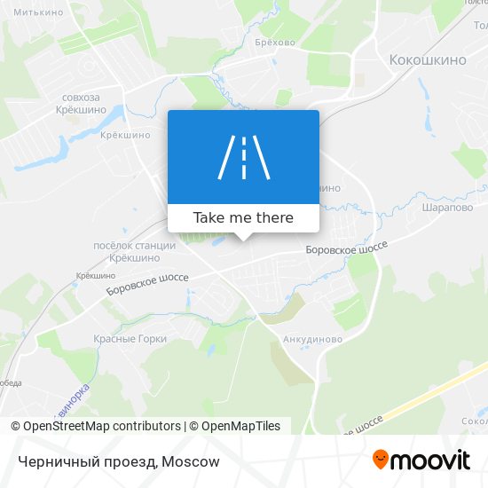 Черничный проезд map