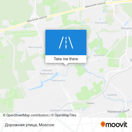 Дорожная улица map