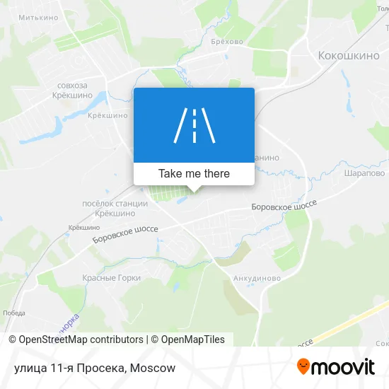 улица 11-я Просека map