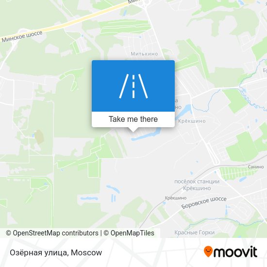 Озёрная улица map
